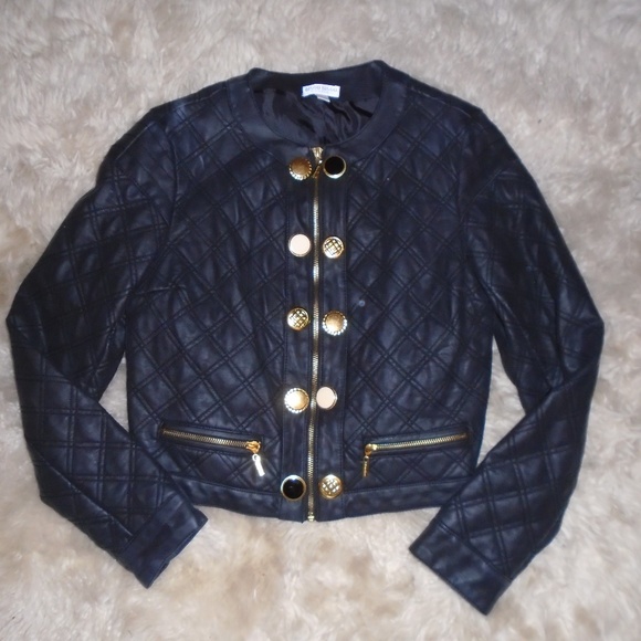 Bisou Bisou Jackets & Blazers - BISOU BISOU MICHELE BOHBOT ~ FAUX LEATHER JACKET~M Bisou Bisou Jackets & Blazers - BISOU BISOU MICHELE BOHBOT ~ FAUX LEATHER JACKET~M